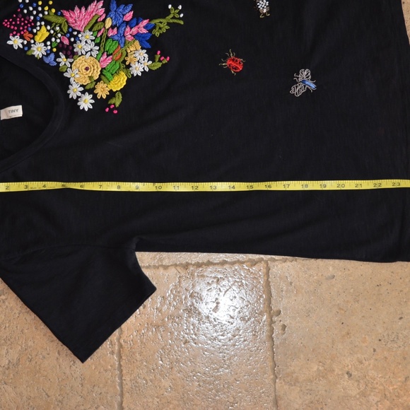 Anthropologie Spring Garden Embroidered Tee by Tiny - Picture 9 of 11